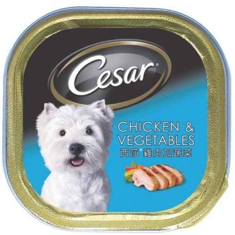 Cesar Chicken & Vegetables Pate Tray Dog Food 100g
