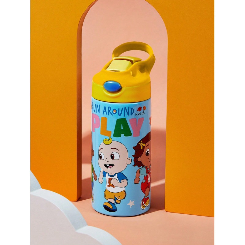 CoComelon X  16oz Cartoon Character & Letter Pattern Thermal Insulated Tumbler
