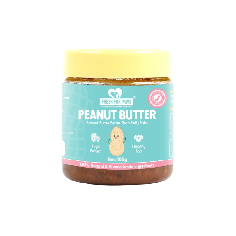 Fresh For Paws Dog Treat – Peanut Butter For Dogs and Cats 100g – Pack of 5