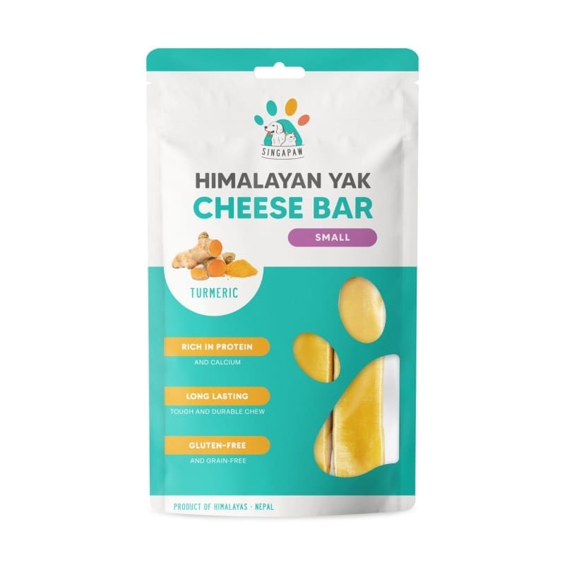 Singapaw Himalayan Yak Cheese Bar with Turmeric Dog Chew (3 Sizes)