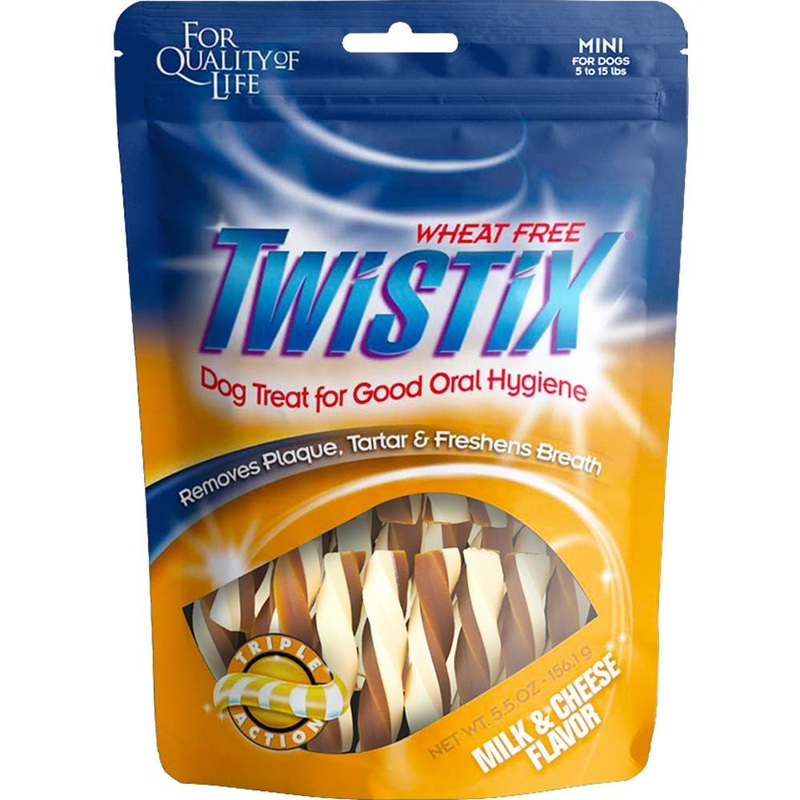 Twistix Milk & Cheese Mini Dental Dog Treats 156g