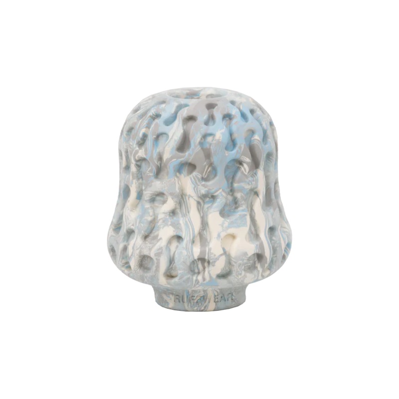 Ruffwear Morel Rubber Dog Toy|Gray Sky|Moss Green|Blue Prism