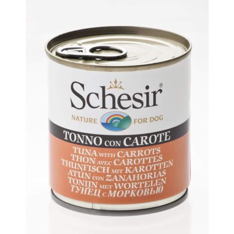 Schesir Tuna with Carrots Canned Dog Food 285g