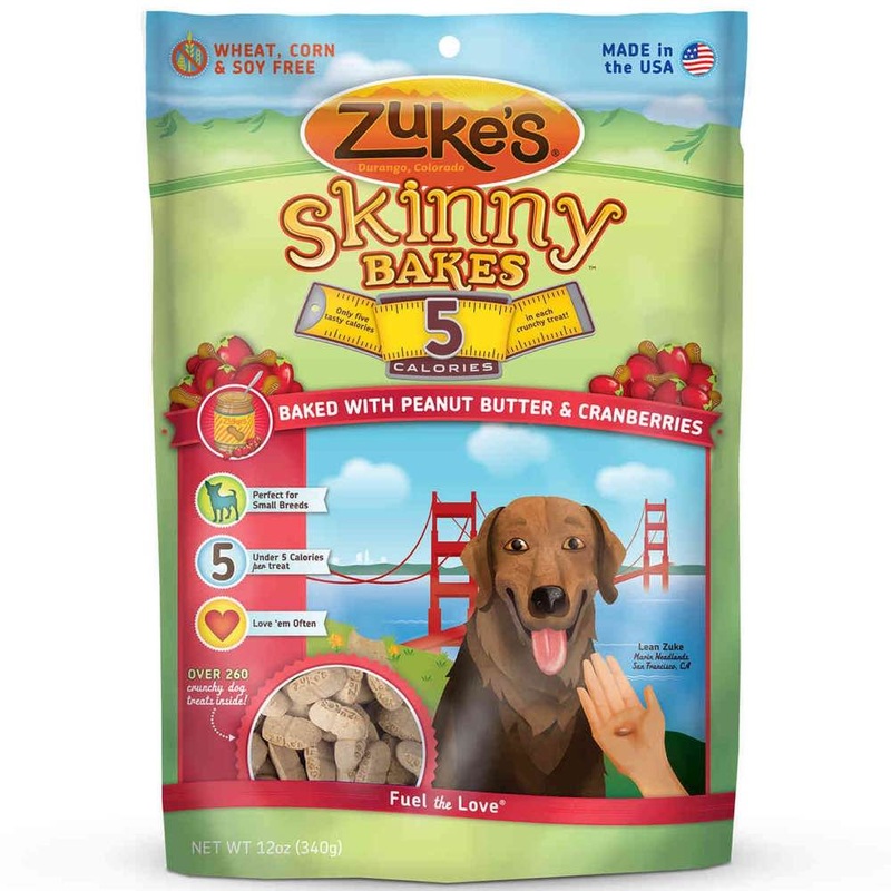 Zuke’s Skinny Bakes 5s Peanut Butter & Cranberries Dog Treats 12oz