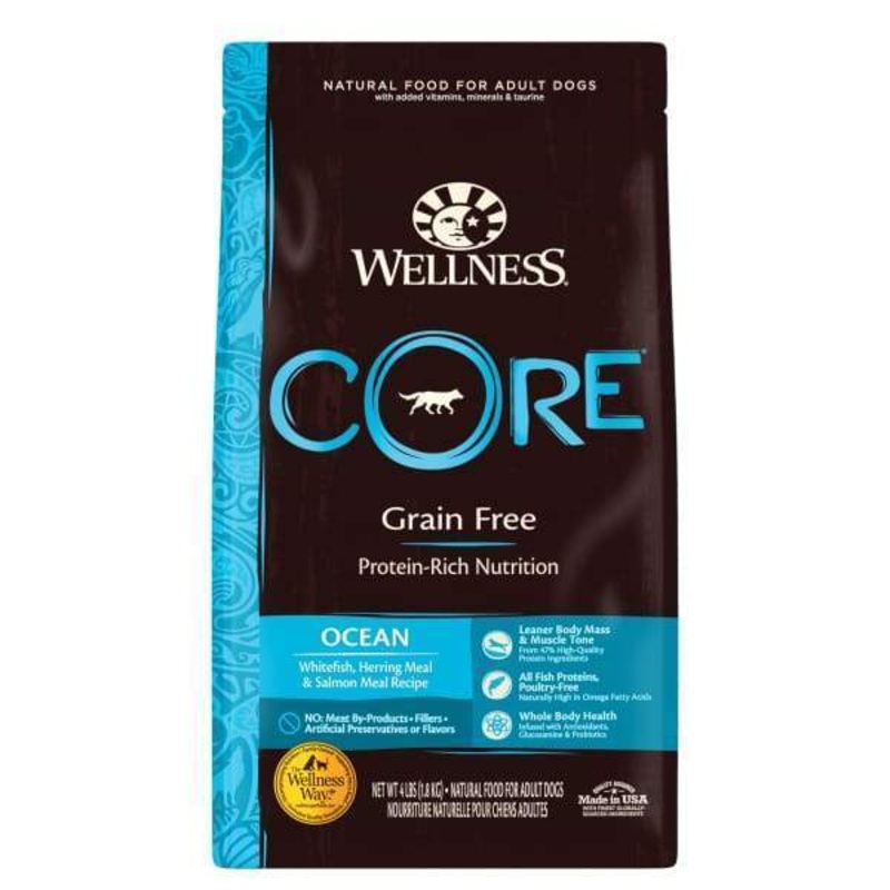 [20% OFF] Wellness CORE Grain-Free Ocean Formula Dry Dog Food (3 Sizes)