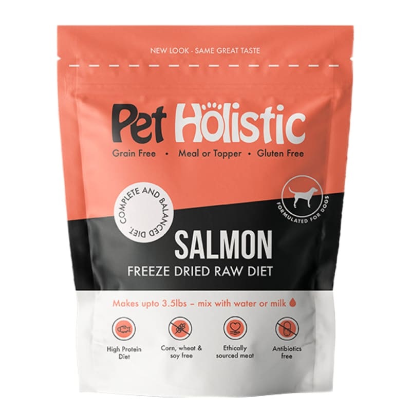 [3 FOR $118.50] Pet Holistic Salmon Freeze Dried Raw Dog Food 11.5oz