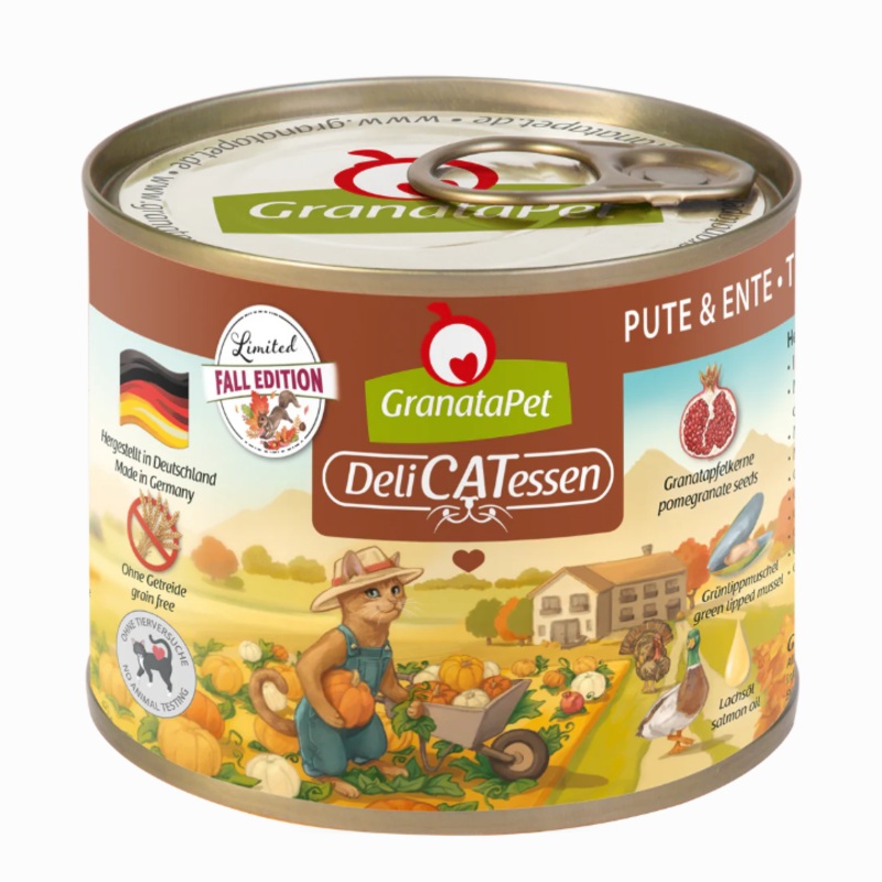 Granata DeliCatessen Primium Cat Wet Food 200g Fall Limited Edition Turkey&Duck