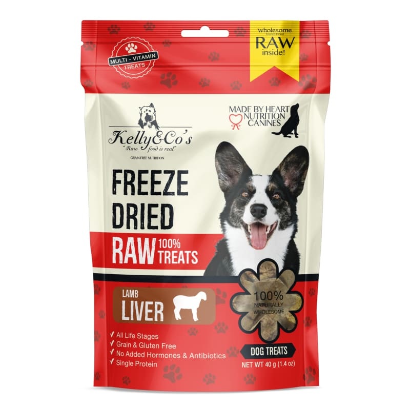 [2 FOR $14] Kelly & Co’s Lamb Liver Freeze-Dried Raw Dog Treats 40g