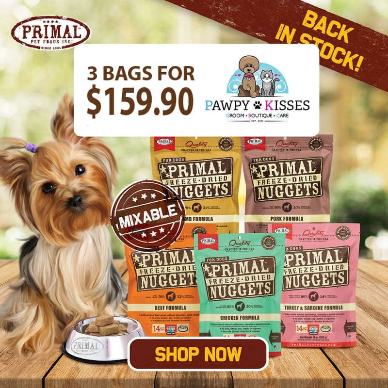 [2 FOR $118.90 | MIX & MATCH] Primal Freeze Dried Raw Dog Food 14oz