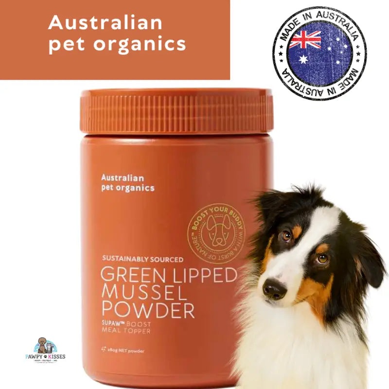 [20% OFF] AUSTRALIAN PET ORGANICS SUSTAINABLY SOURCED GREEN LIPPED MUSSEL POWDER 280G