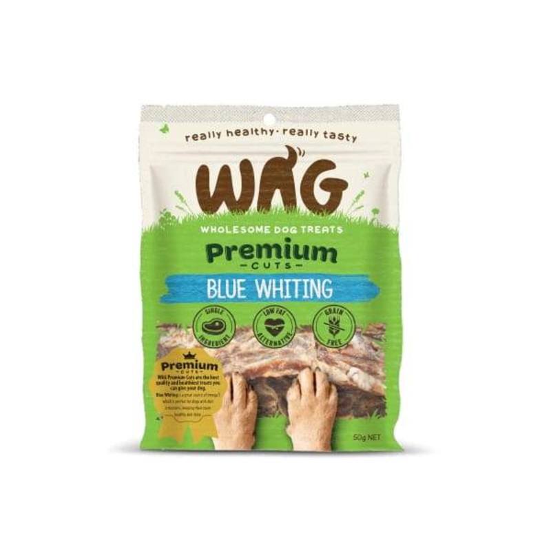 WAG Blue Whiting Dried Dog Treats 50g