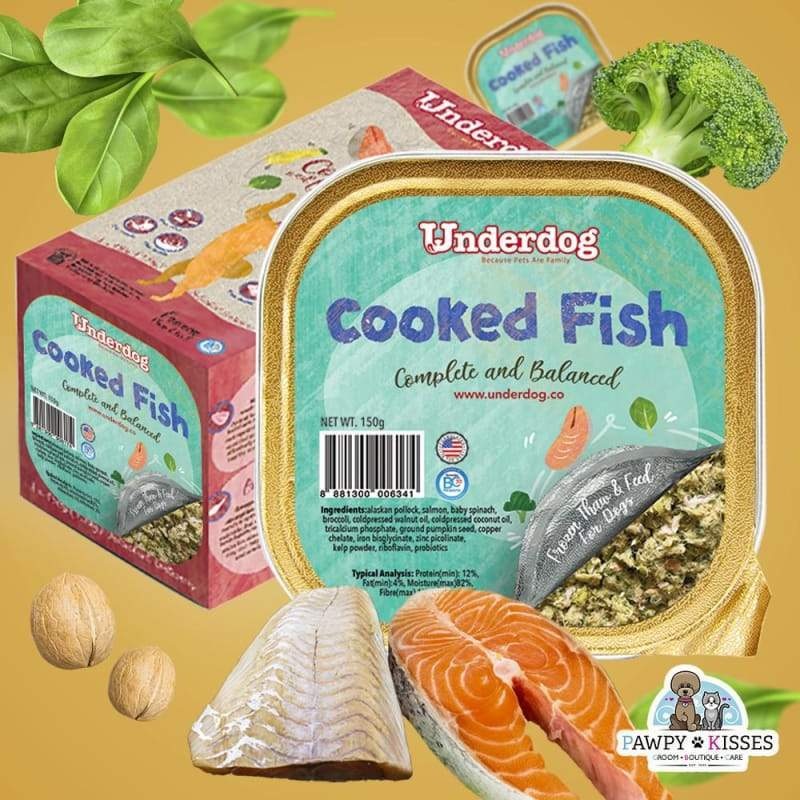 Underdog Cooked Fish (Alaskan Pollock & Salmon) Fresh Frozen Dog Food 1.2kg