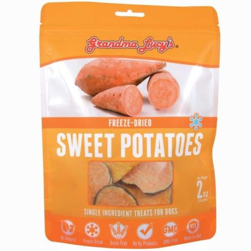 [10% OFF] Grandma Lucy’s Singles Sweet Potato Freeze-Dried Cat & Dog Treats 2oz