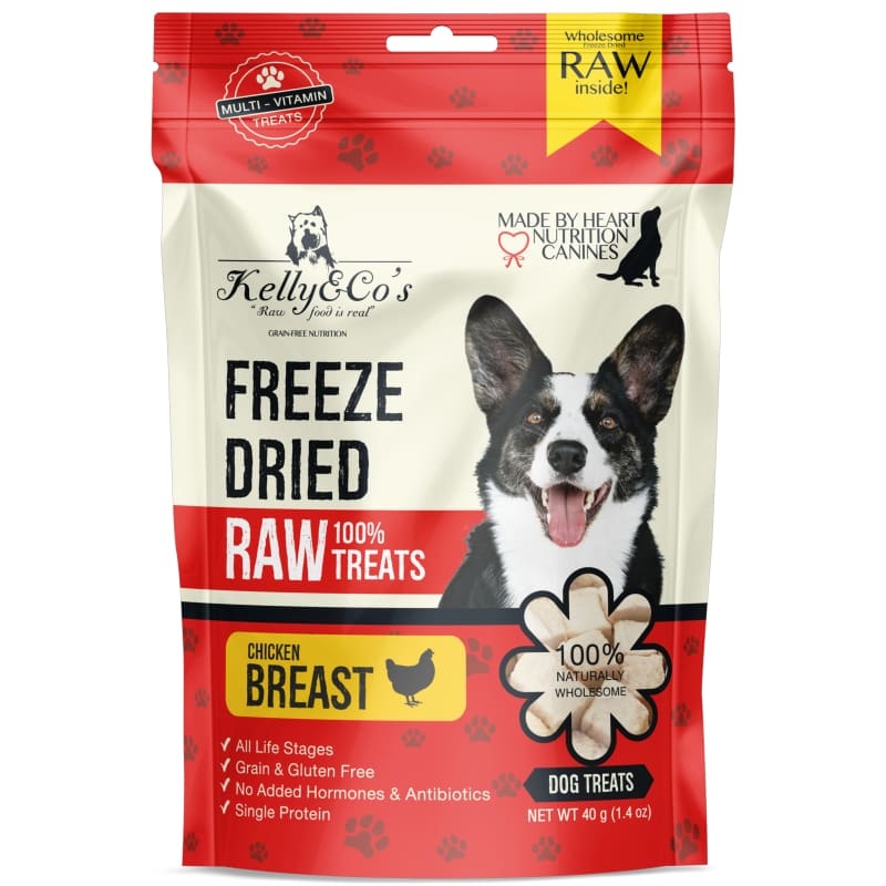 [2 FOR $14] Kelly & Co’s Chicken Breast Freeze-Dried Raw Dog Treats 40g