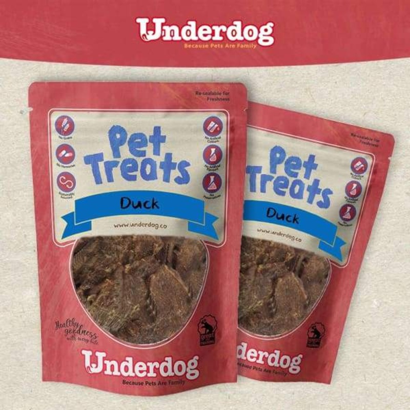 Underdog Duck Air Dried Dog Treats 80g