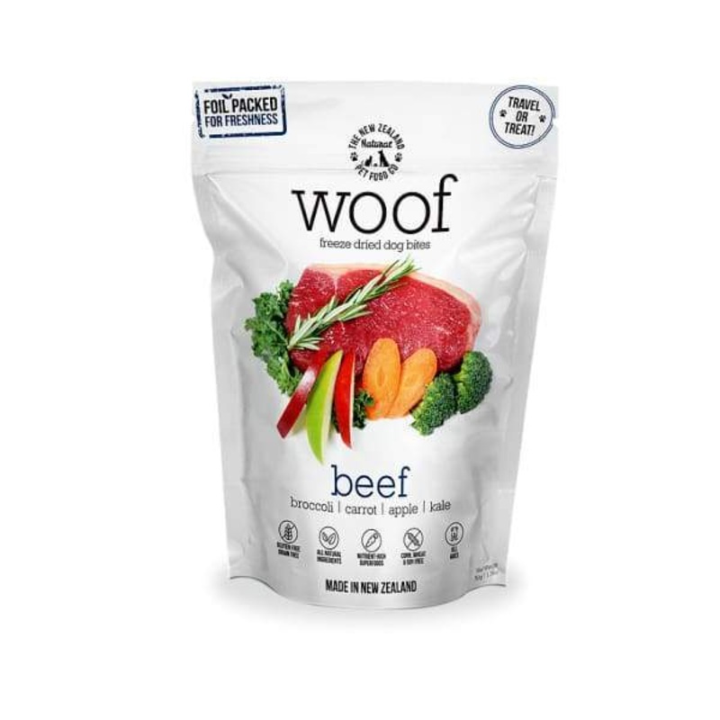 WOOF Beef Freeze-Dried Raw Dog Food (2 Sizes)