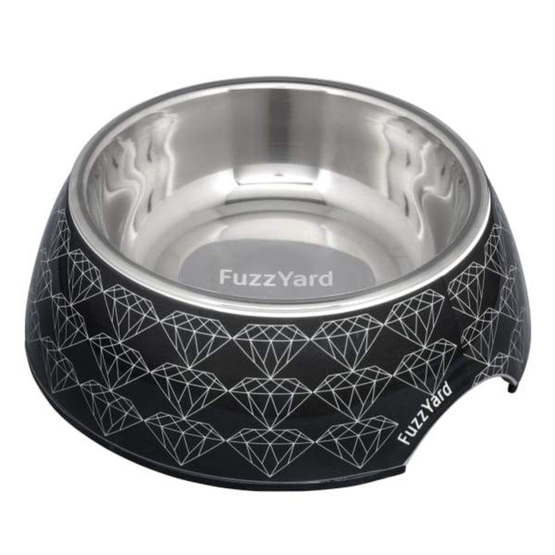 [15% OFF] Fuzzyard Black Diamond Easy Feeder Dog Bowl (3 Sizes)