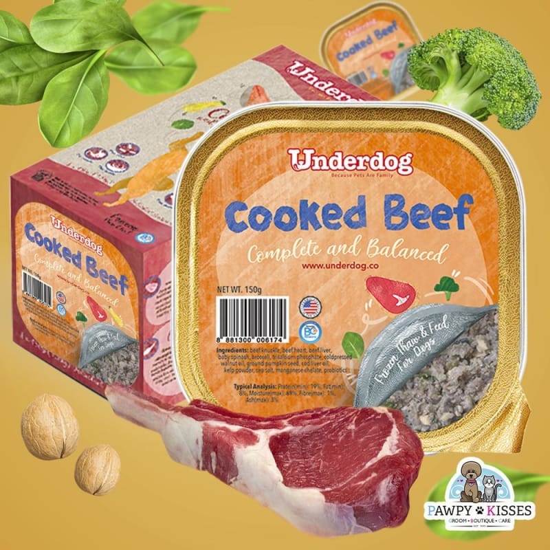 Underdog Cooked Beef Fresh Frozen Dog Food 1.2kg