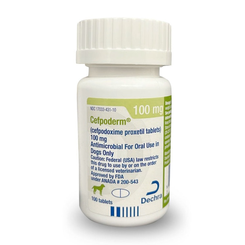 Rx Cefpoderm 100mg x 100 Tablets