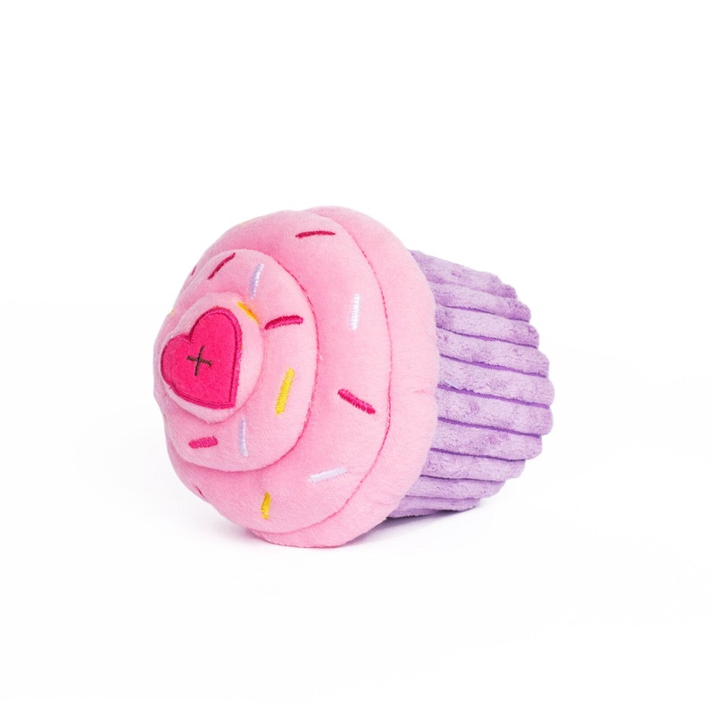 Zippy Burrow Plush Squeaker Cupcake