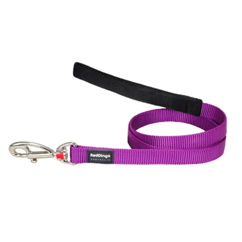 Red Dingo Classic Fixed Purple Dog Lead