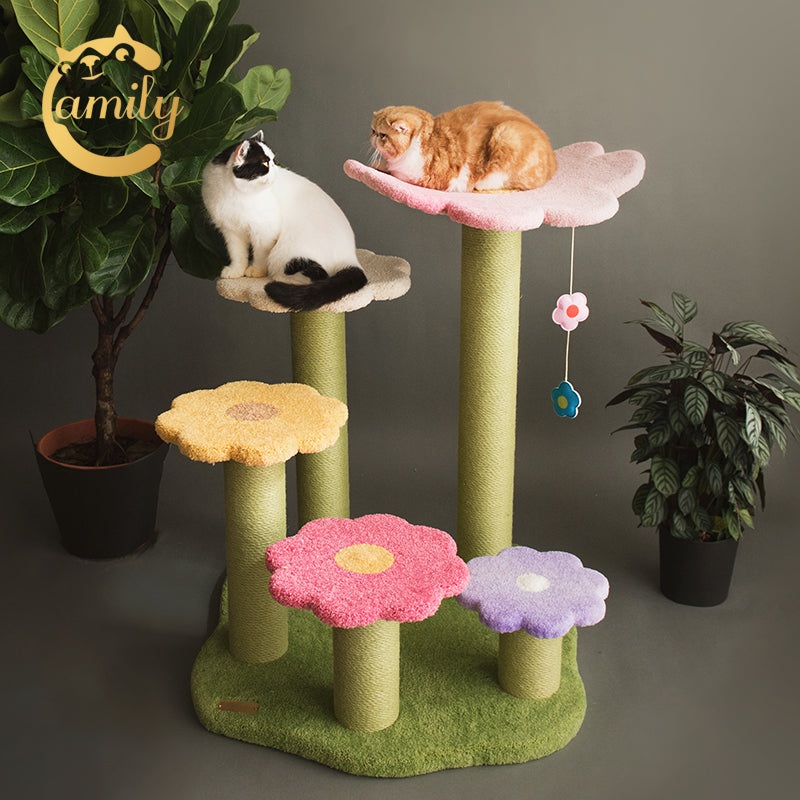 Camily Flower Stairs Cat Tree