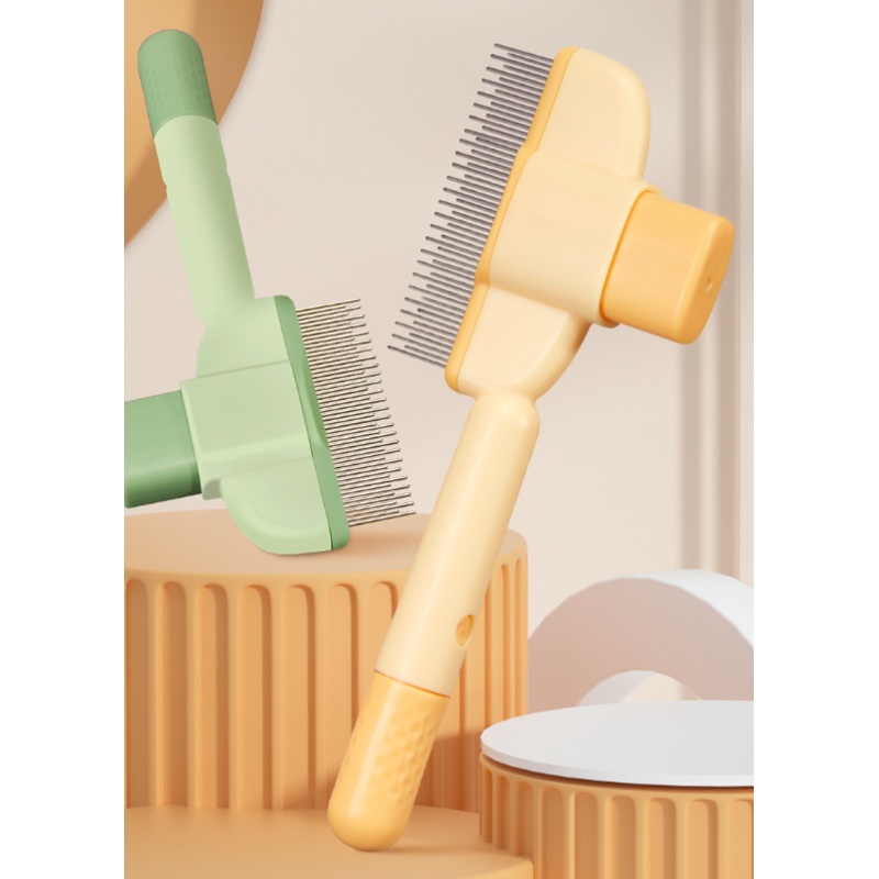 Self Cleaning Comb|Mint|Banana