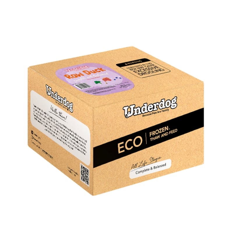 Underdog Duck Raw Frozen Dog Food 3kg
