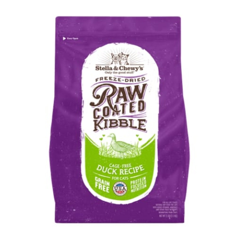 [15% OFF] Stella & Chewy’s Raw Coated Cage-Free Duck Recipe Dry Cat Food 5lbs