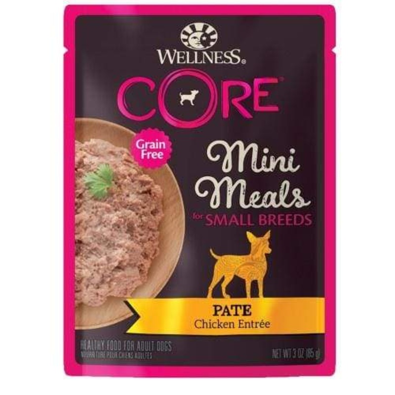 [20% OFF] Wellness Core Mini Meals Pt Chicken Pouch Food for Small Breed Dogs 3oz