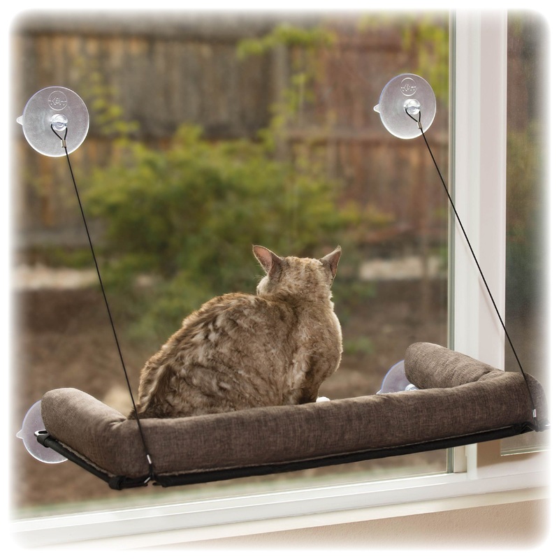 K&H Pet Products EZ Mount Kitty Sill Deluxe with Bolster