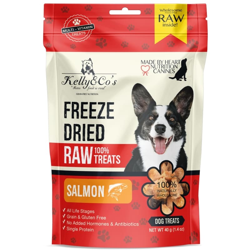 [2 FOR $18] Kelly & Co’s Salmon Freeze-Dried Raw Dog Treats 40g