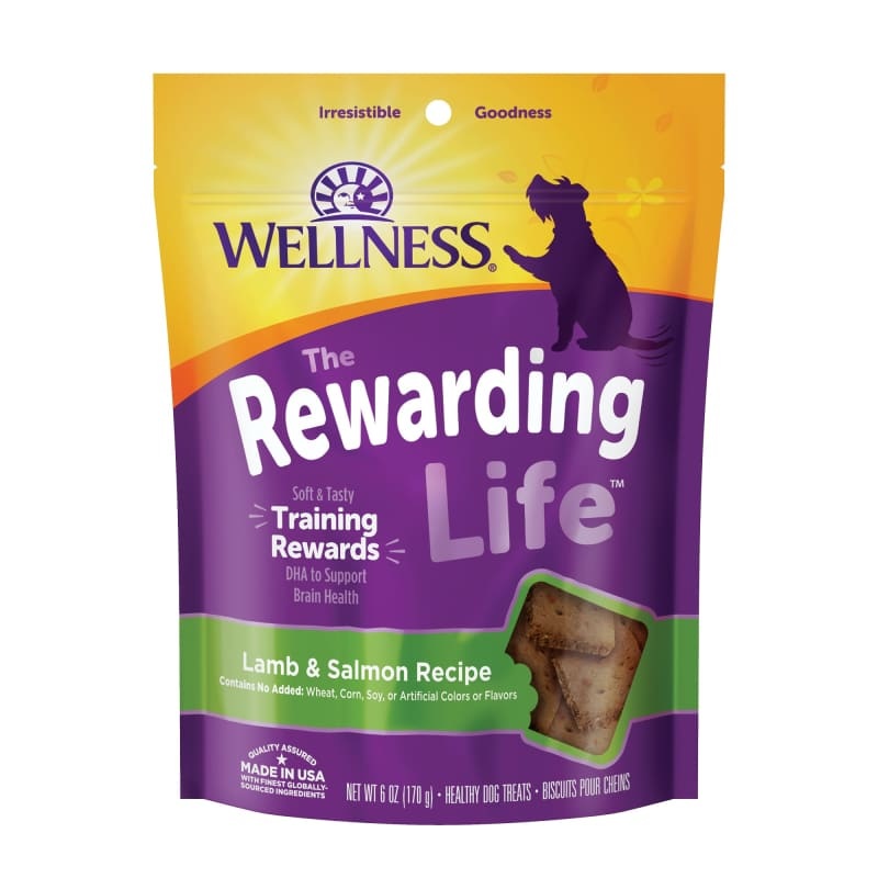 [20% OFF] Wellness Rewarding Life Lamb & Salmon Recipe Soft Dog Treats 6oz