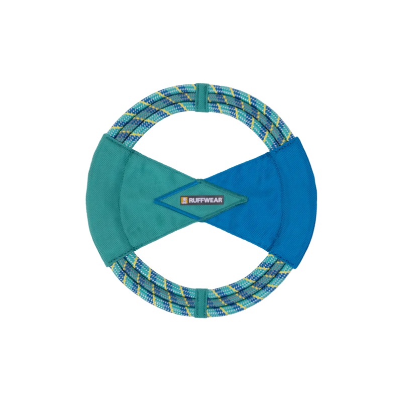 Ruffwear Pacific Ring Dog Toy|Sockeye Red|Aurora Teal