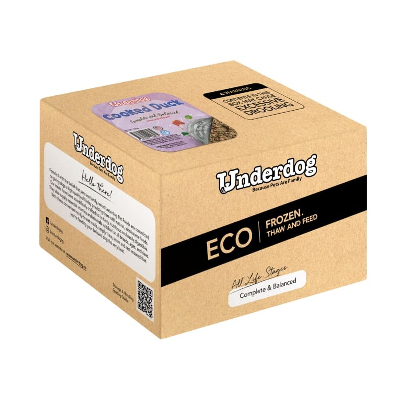 Underdog Cooked Duck Fresh Frozen Dog Food 3kg