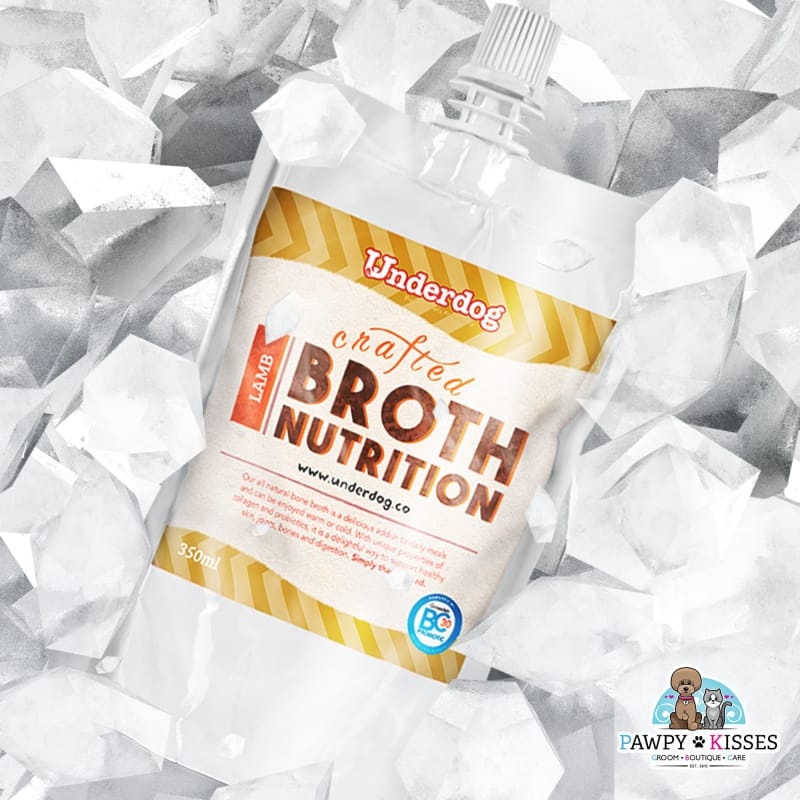 Underdog Frozen Lamb Bone Broth For Dogs 350ml
