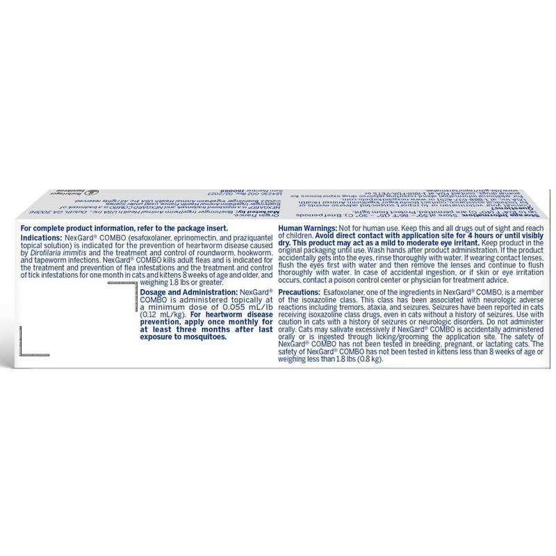 Rx Nexgard Combo Topical for Cats, 1.8-5.5lbs, Single