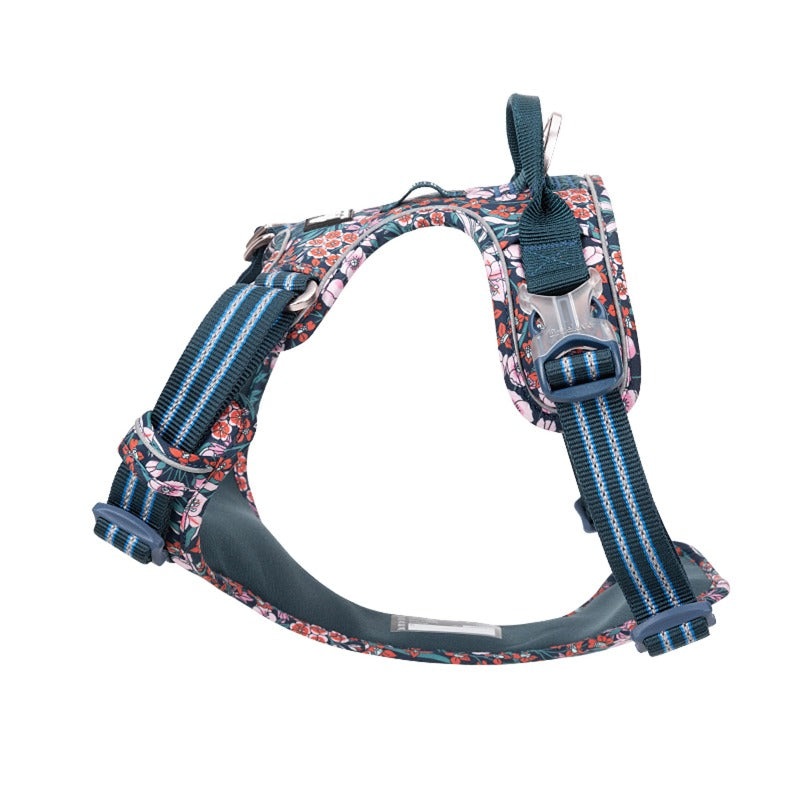 True Love No-Pull Floral Harnesses for Dogs – Navy Blazer