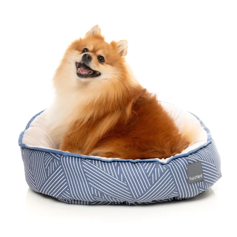 [15% OFF] Reversible Pet Bed – Thornbury Aegean Blue (3 Sizes)