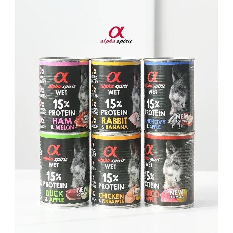 Alpha Spirit Wet Complete Dog Food 400g