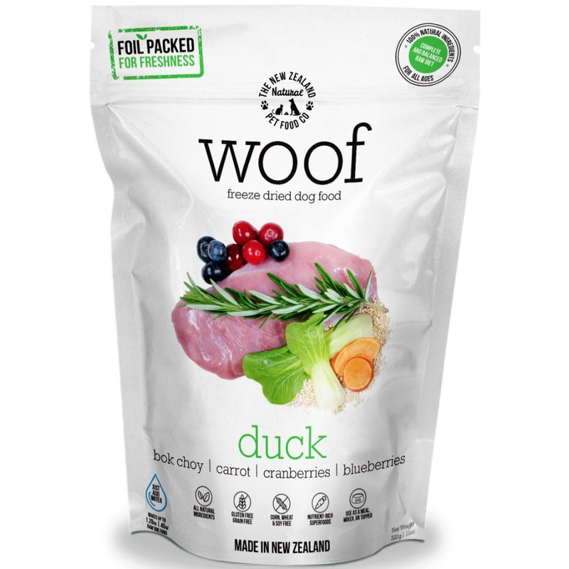 ‘BUNDLE DEAL’: WOOF Duck Freeze Dried Raw Dog Food