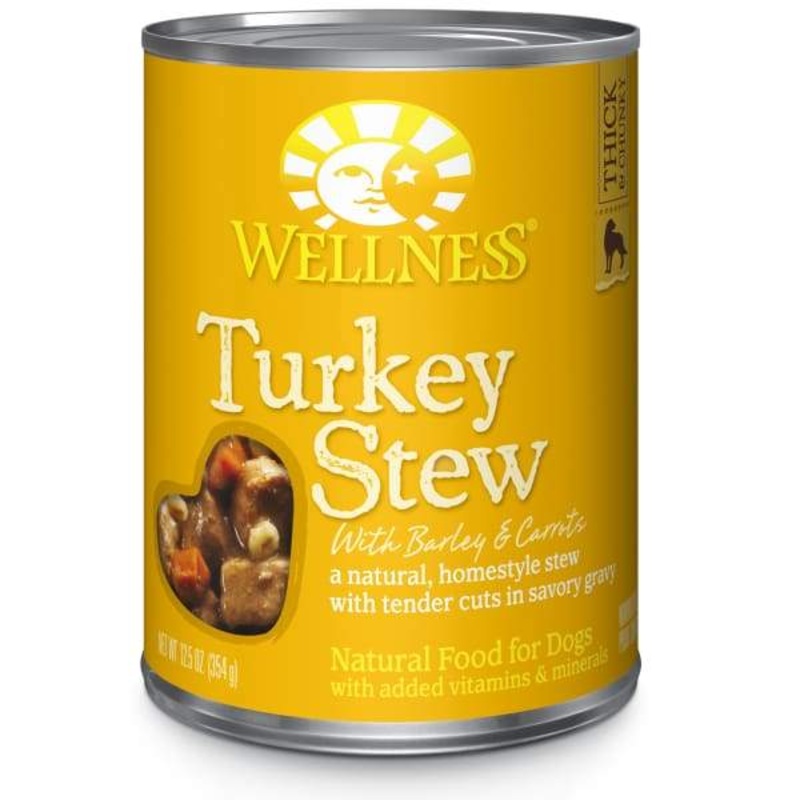 [20% OFF] Wellness Complete Health Turkey Stew with Barley & Carrots Canned Dog Food 354g