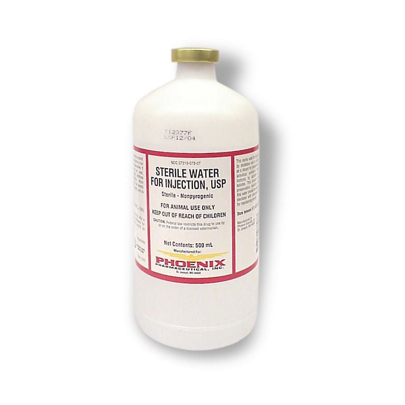 Rx Sterile Water for Injection x 500ml bottle