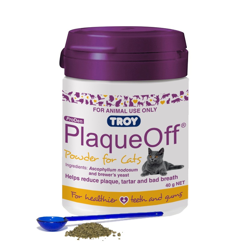 Troy PlaqueOff Powder for Cats 40g