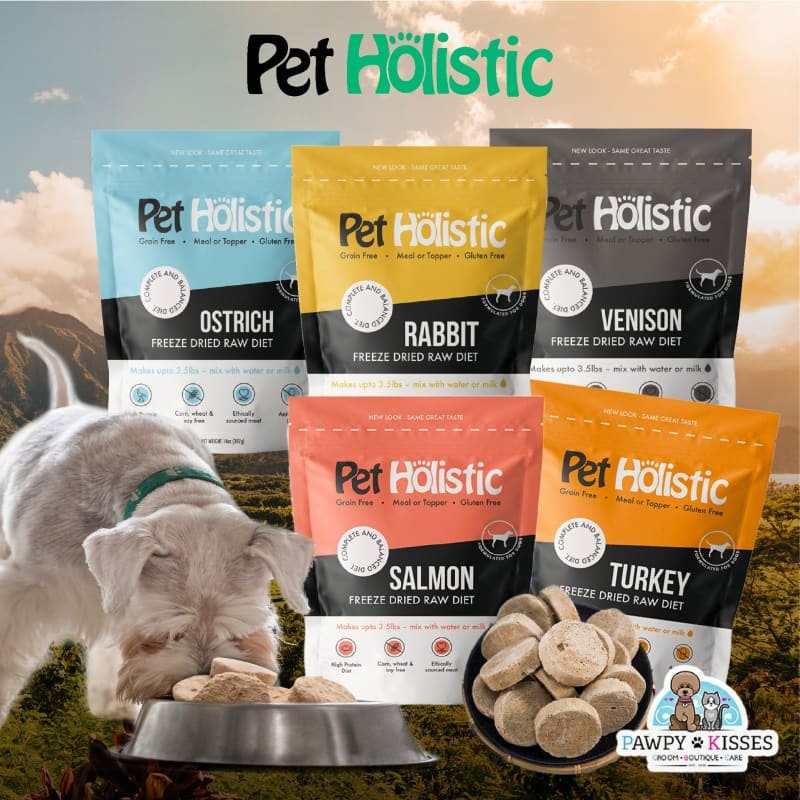 [3 FOR $120] Pet Holistic Exotic Freeze Dried Raw Dog Food 14oz