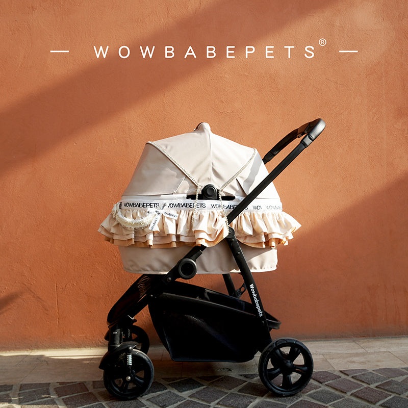 WowbabePet Camellia Heart Pet Stroller