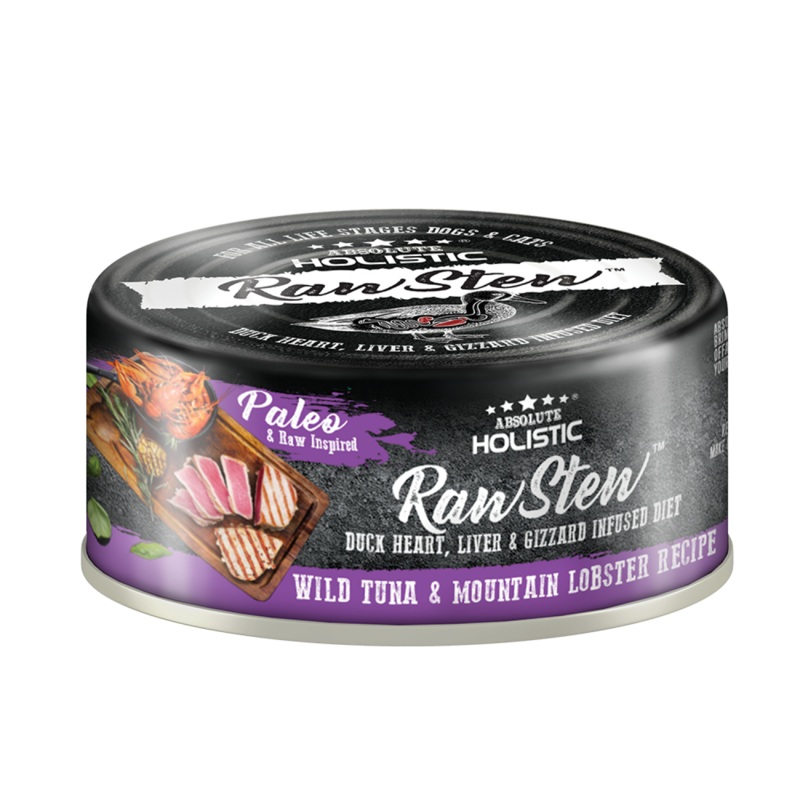 Absolute Holistic Raw Stew for Cats&Dogs Tuna&Mountain Lobster 80g