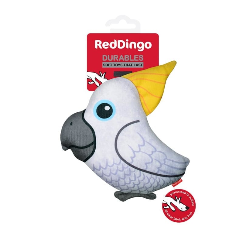 Red Dingo Durables Craig The Cockatoo Soft Dog Toy