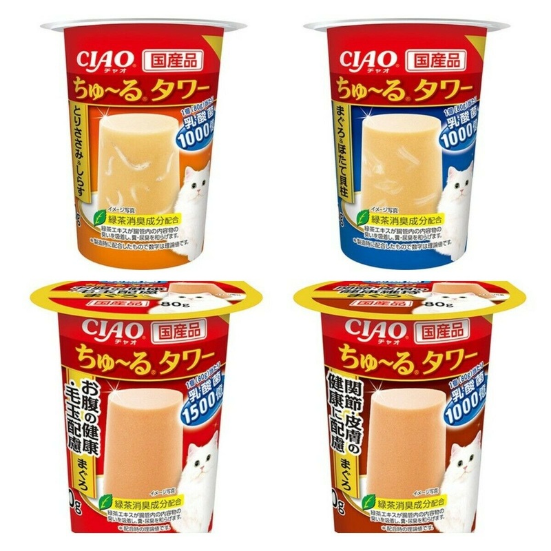 CIAO Churu tower Cat Pudding Treat 80g