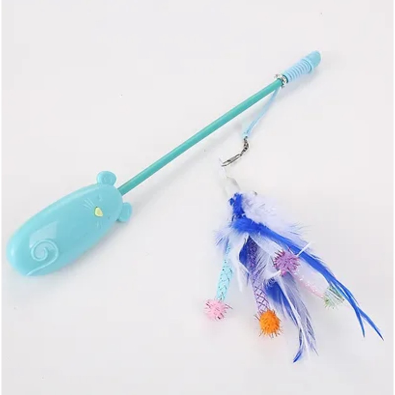 Daisy Garden Bubble Feather Cat Teaser with Laser